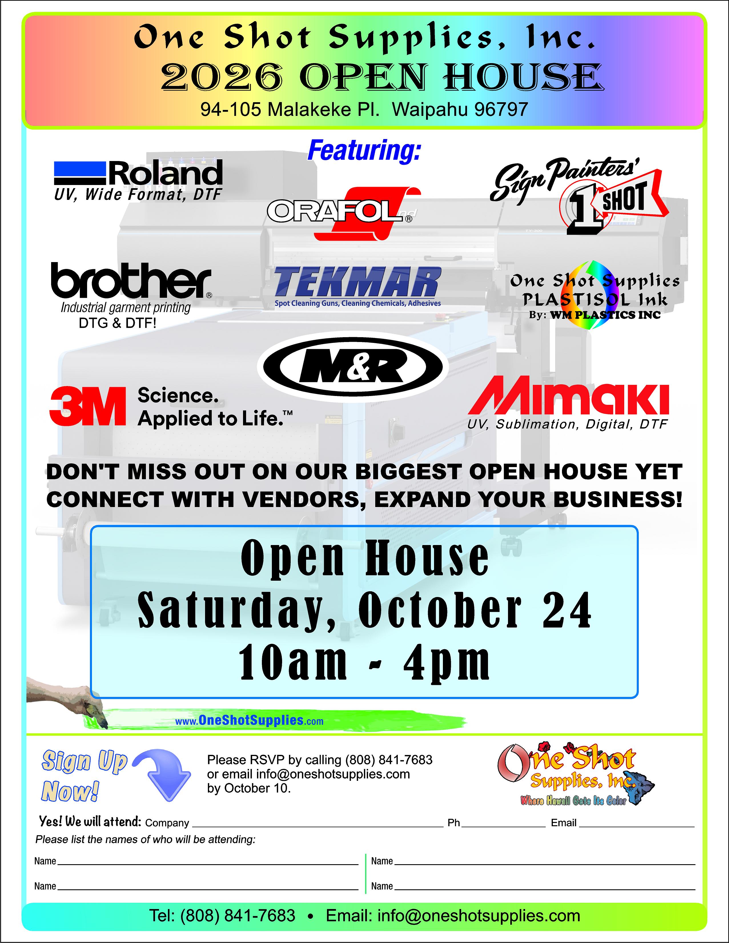 Open House 2026 flyer III