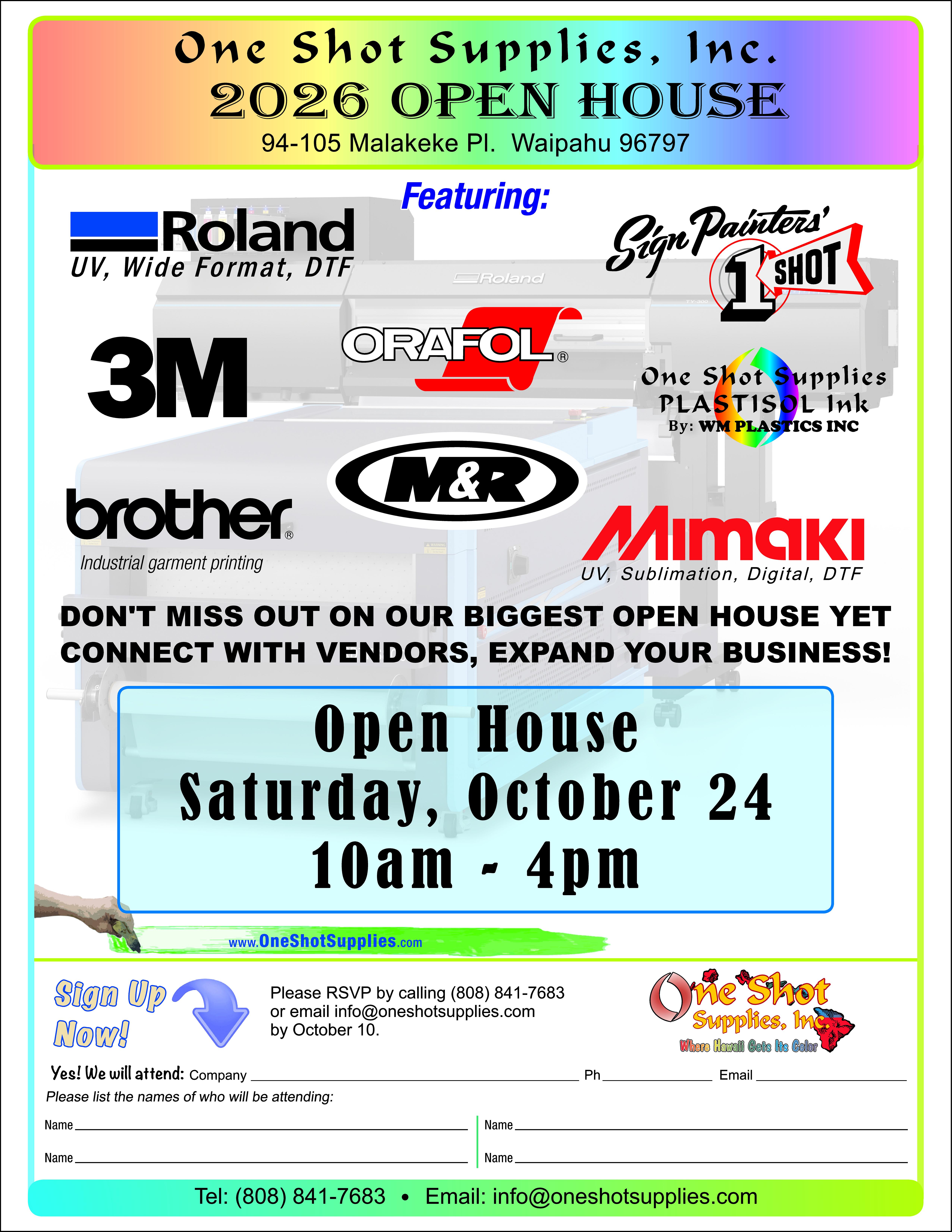 Open House 2026 flyer